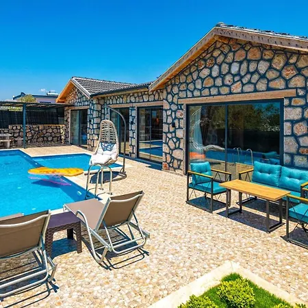 Villa Kalkan'da 2 Yatak Odali Jakuzili Villa-villa Seabird *