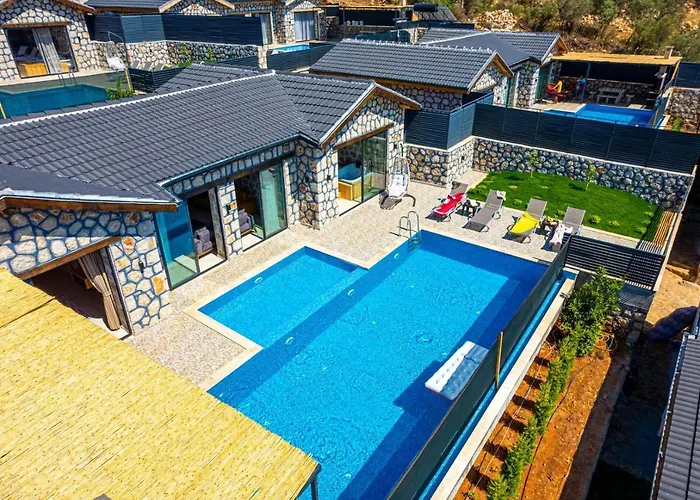 Villa Kalkan'da 2 Yatak Odali Jakuzili Villa-villa Seabird Kaş